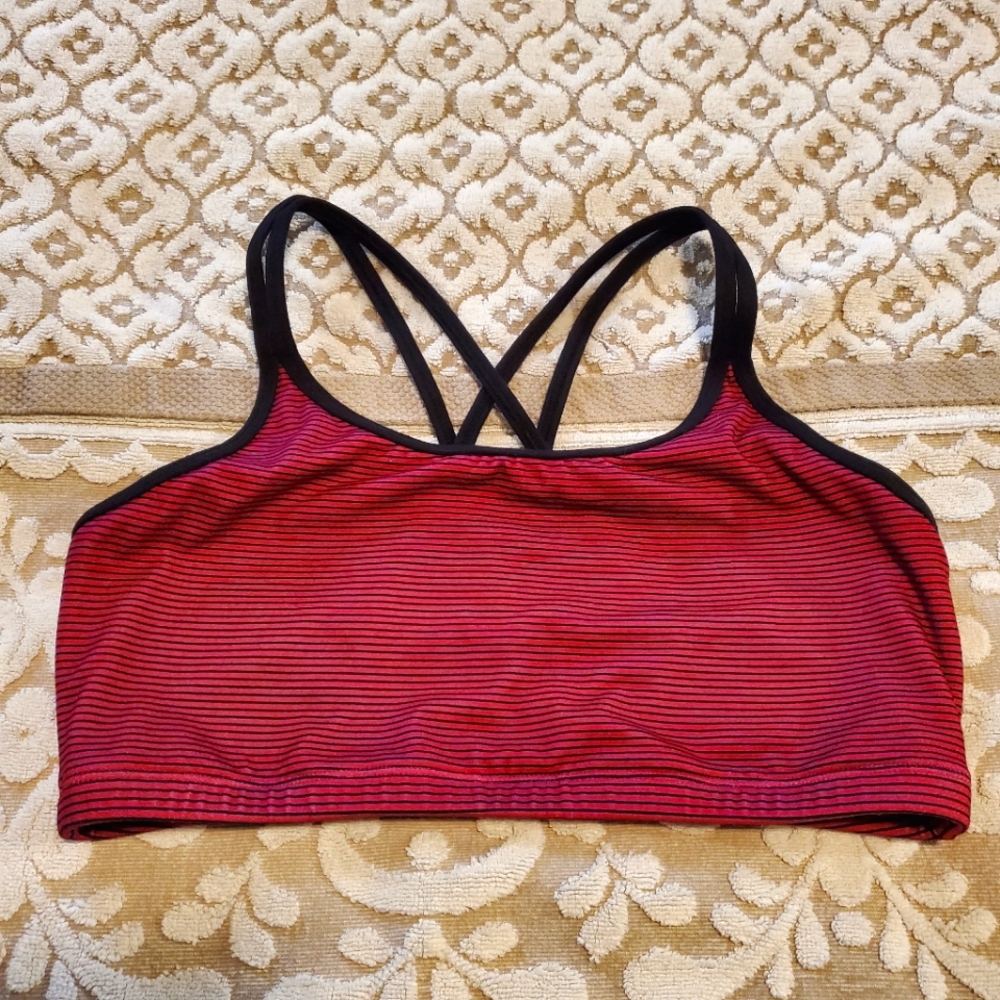 Shambala workout/comfort striped bra.